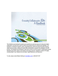 Creating Collaborative IEPs