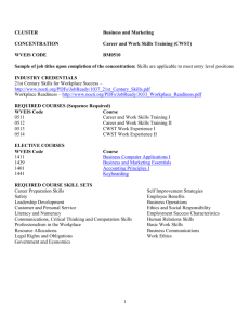 BM0510 Career and Work Skills Training (CWST)