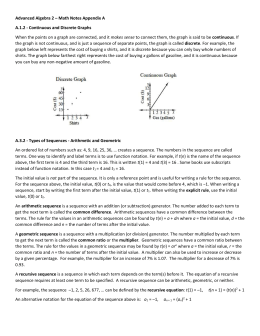 a report on the types and use of arithmetic and geometric sequences Students can explore different types of sequences (arithmetic or geometric) and use the formulas for each type of sequence to determine any term | see more ideas. a report on the types and use of arithmetic and geometric sequences Students can explore different types of sequences (arithmetic or geometric) and use the formulas for each type of sequence to determine any term | see more ideas.