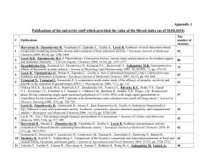 25 the most cited publications