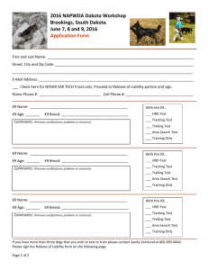 printable registration form! - Brookings County K9 Search and Rescue