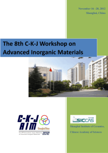 The 8th C-K-J Workshop on Advanced Inorganic Materials
