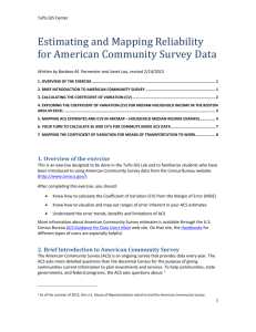 American Community Survey Margin of Error Tutorial