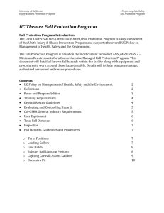UC Theater Fall Protection Program