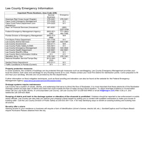 Lee County Emergency Information