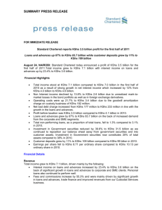 for immediate release - Standard Chartered Bank