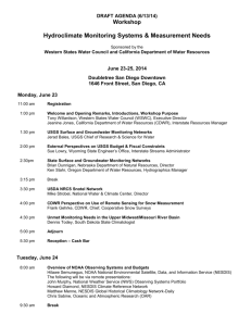 PRELIMINARY DRAFT AGENDA - Western States Water Council
