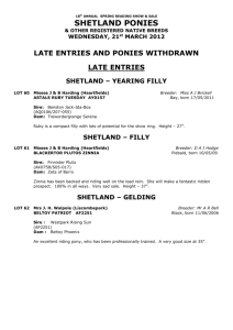Late list & ponies withdrawn as at 20th March