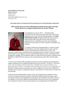 Press Release - Mike Kelley Foundation for the Arts