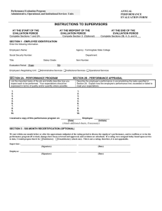 Classified Staff Annual Evaluation Form