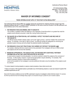 Microsoft Word - T19-Waiver of Informed Consent797.doc