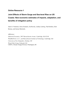 Online Resource 1 Joint Effects of Storm Surge and Sea