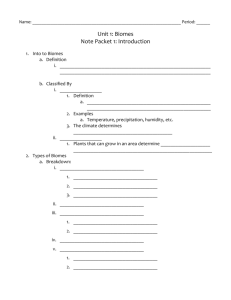 Note Packet 1: Introduction