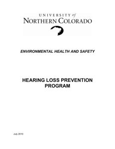 Exposure Level, L (dBA) - University of Northern Colorado
