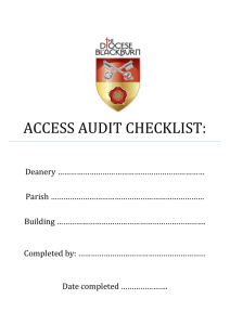 museum sector access audit checklist