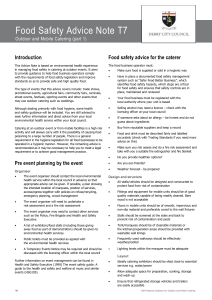 Food Safety Checklist T7-T8 Outdoor Mobile Catering (Part-1-3)