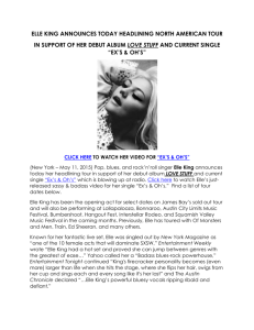 Elle King_headlining tour release_May 11, 2015