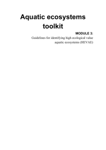 Aquatic ecosystems toolkit - Module 3