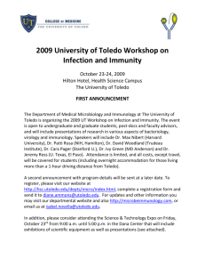 first announcement - University of Toledo