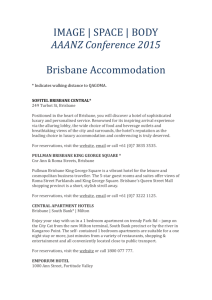 AAANZ Conference – Accomodation Recommendations