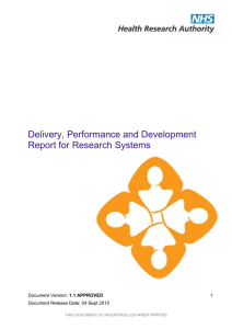 10Eii – Delivery Performance and Development Report for
