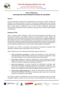 TOR-Internship_FINAL - Cities Development Initiative For Asia