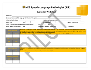 Evaluation Worksheet - NEE
