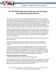 ACT Wrap-Around Heat Pipe HX Engineering Spec (MS WORD)