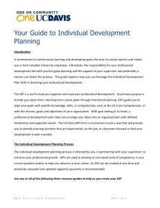 Your Guide to Individual Development Planning
