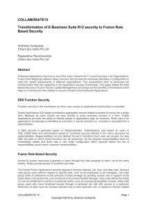 Fusion Role Based Security - Chain-Sys