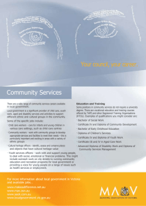 Community services career fact sheet (Word