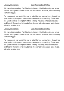 Literacy Homework Due Wednesday 6th May