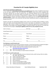 Sample Eligibility Form - Illinois State Board of Education