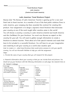 Latin America Brochure Project Information