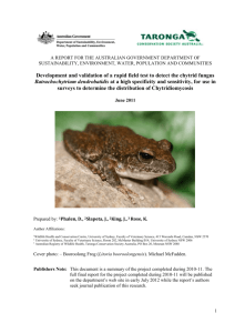 Development and validation of a rapid field test to detect the chytrid