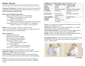 Dizziness Show Notes (Word Format)