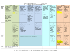 EPTC/TCEP 2013 Program (DRAFT)