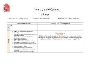Years 5 and 6 Cycle A Vikings Classes: Falcon, Flamingo & Owl