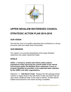 unwc strategic plan 2014-2016 - Upper Nehalem Watershed Council