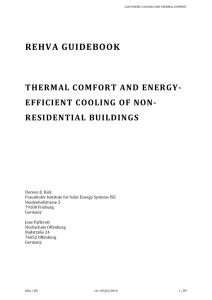 Thermal Comfort and Energy-Efficient Cooling