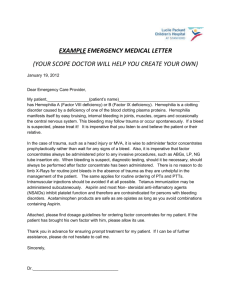 example emergency medical letter