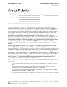 Violence Protection (Self-Assessment Questionnaire)