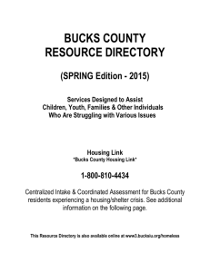 resource directory - Bucks County Intermediate Unit #22