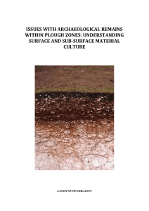 issues with archaeological remains within plough zones 2