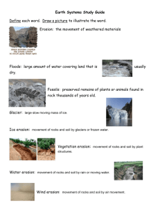 Erosion Study Guide KEY