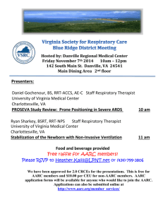 Virginia Society for Respiratory Care Blue Ridge District