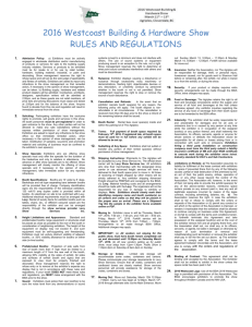 rules & regulations - The Building supply industry association