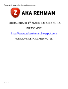 Introduction to Fundamental Concepts of Chemistry Atom It is the