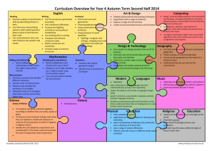 Curriculum Overview for Year X