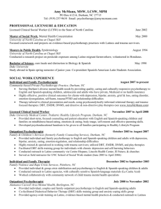resume - Amy McMann, MSW, LCSW